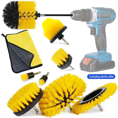 10pcs Excavadora de limpieza para pincel Conjunto de accesorios de pincel para el hogar Kit de perforación de pincel para cocina
