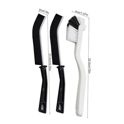 Fácil de colgar para ahorrar espacio Set de cepillos de limpieza 4pcs de pincel de grieta para herramienta de limpieza multifuncional