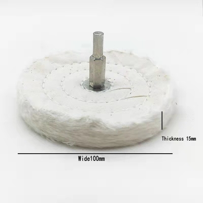 Las escobillas industriales T de la franela blanca formaron la rueda de pulido del paño del algodón