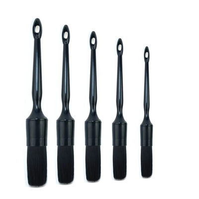 Cepillo de limpieza de detalles para automóviles de PP 5 Pack Auto Negro