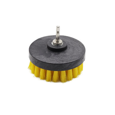 Percha de limpieza de perforación de nylon amarillo para limpiar el set de cepillos de lavado de autos