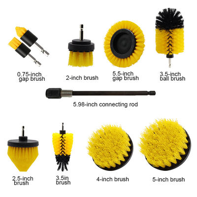 10Pcs de limpieza de broca de pincel conjunto de accesorios de pincel de la casa Kit de broca de pincel para la cocina