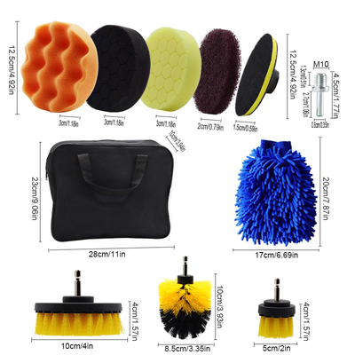 26 Pcs Kit de detalle de automóviles Kit de herramientas de automóviles internas y externas Conjunto de pincel de limpieza de perforación