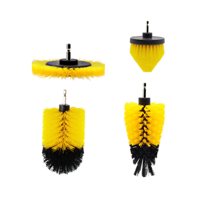 Venta caliente 4pcs de anillo rotativo redondo de cerdas suaves cepillos de lavado de autos