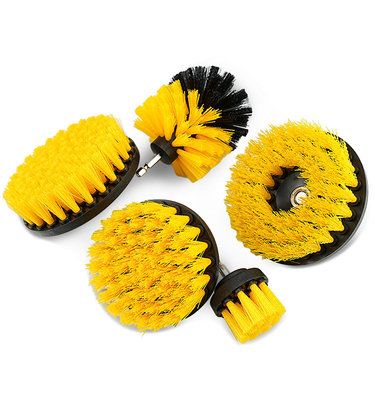 Popular amarillo de 5 piezas de brocha de limpieza de brochas suaves