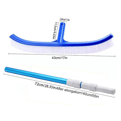 Cepillo de plástico estándar de nylon piscina Pared de limpieza de nylon Cepillo para piscina