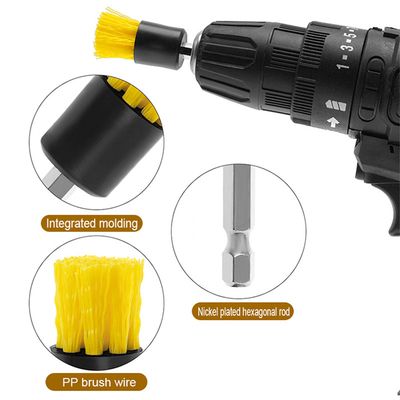 2pcs Multifunción eléctrico girar lavadora de limpieza del cepillo de perforación del set de cepillo de limpieza