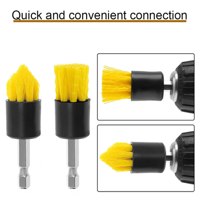 2pcs Multifunción eléctrico girar lavadora de limpieza del cepillo de perforación del set de cepillo de limpieza