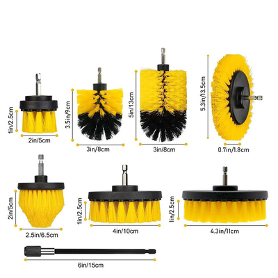 Materiales de broche de perforación eléctrica de limpieza de cepillos de 9pcs