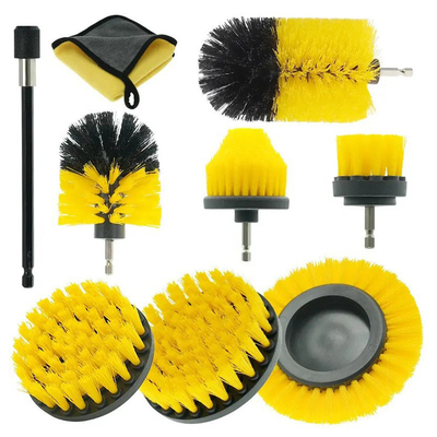 Materiales de broche de perforación eléctrica de limpieza de cepillos de 9pcs