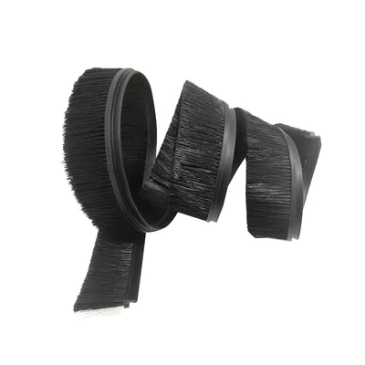 Brush de banda de alambre de acero inoxidable con base de caucho industrial de banda espiral de cinturón de limpieza