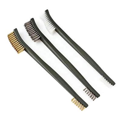 Conjunto de alambre de latón Kit de limpieza de metal de óxido Conjunto de pincel de nylon