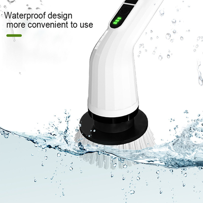 Cepillo de limpieza eléctrico multifuncional mango largo Retráctil herramienta de limpieza impermeable piso de casa cocina baño