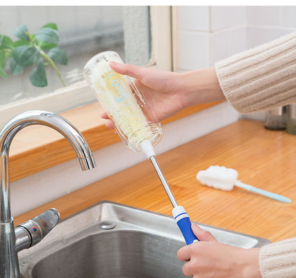No hay broche de taza sin salida Limpiar el mango largo Botella en forma de L Brush limpio Household Detallado de la taza de lavado de la brocha